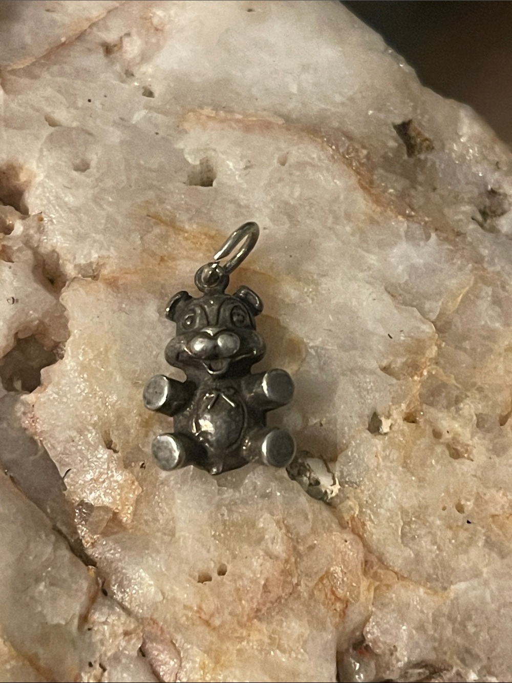 Sterling Silver Teddy Bear Charm